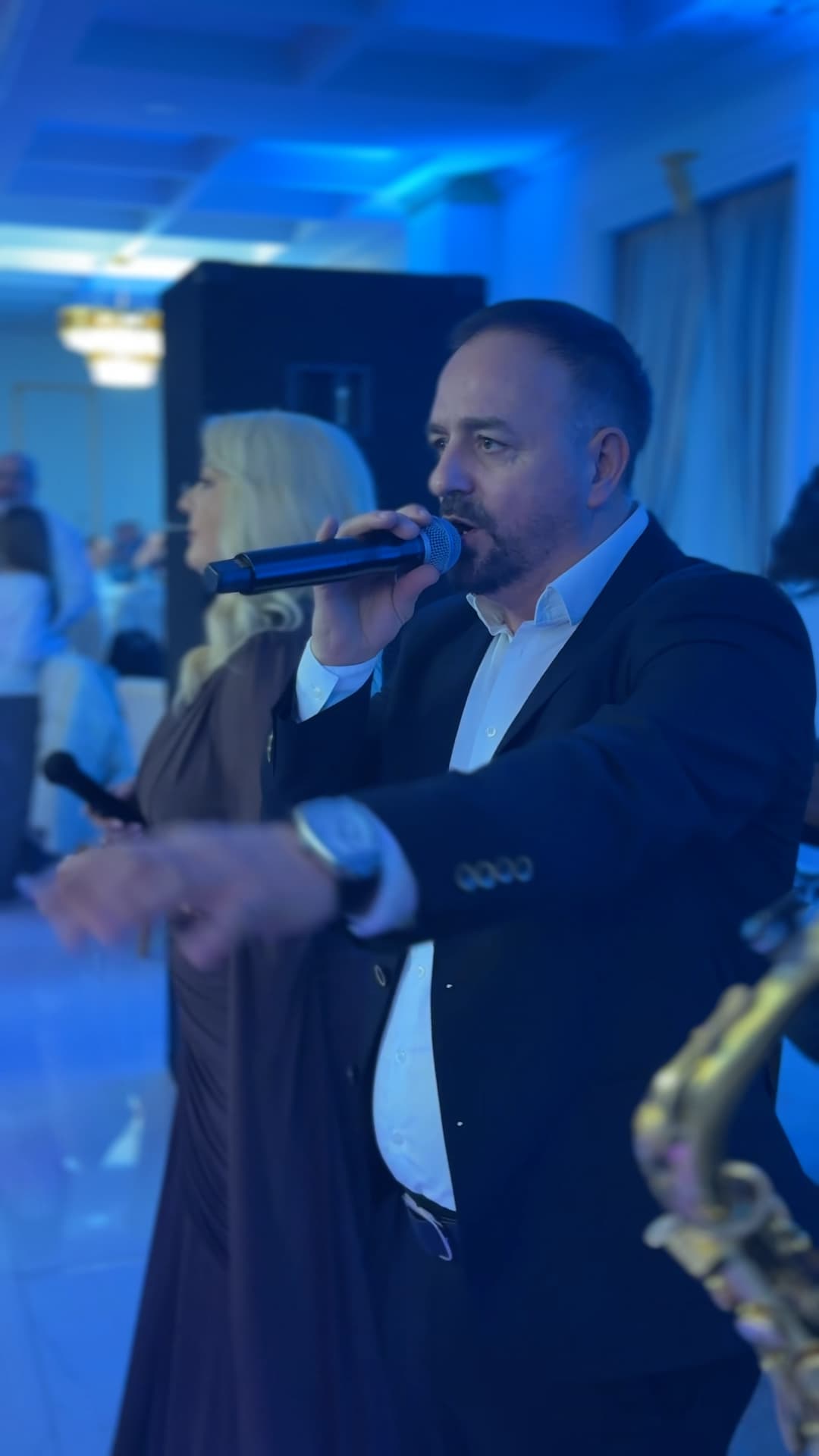 First dance beneath the chandeliers - moment 1